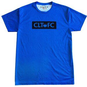 Charlotte FC Moisture Wick Poly Men's T-shirt by The Victory Size Medium